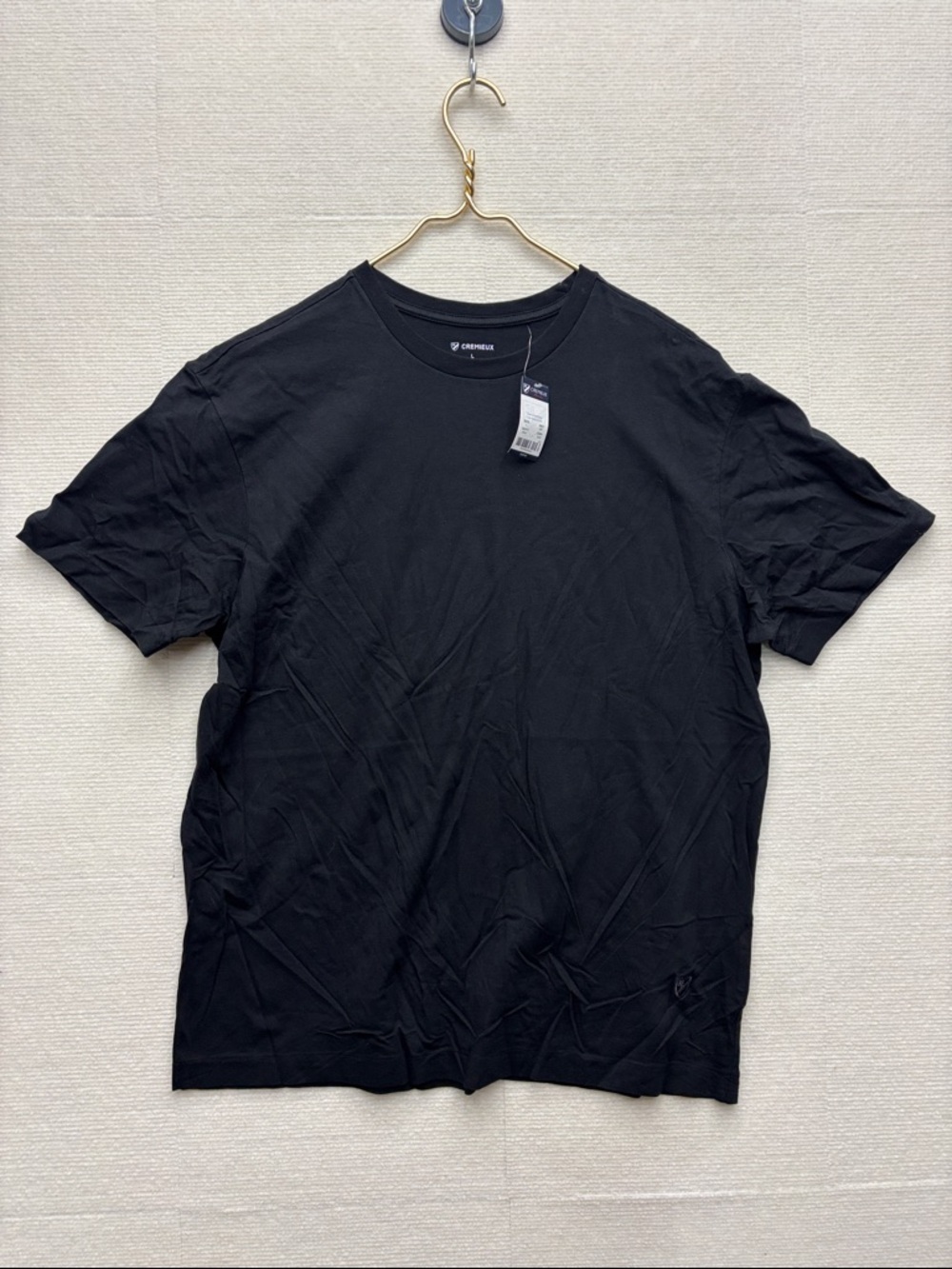 New Cremieux | Crewneck Black Men's T-Shirt large